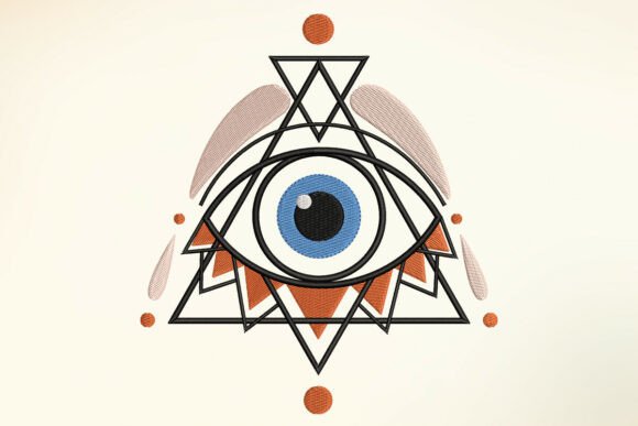 Boho Eye Embroidery Design