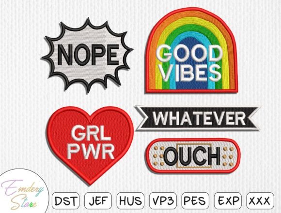 Funny Quote Embroidery Designs Bundle