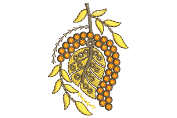 Leaf Embroidery Design