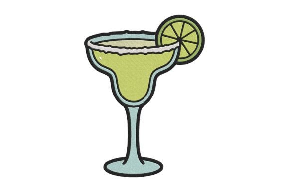 Margarita Cocktail Embroidery Design
