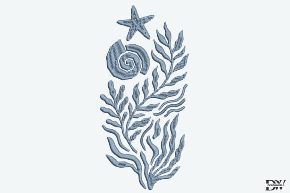 Ocean Motifs Embroidery Design
